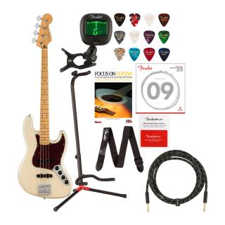 Fender Player Plus Stratocaster Electric Guitar Value Bundle - Olympic Pearl