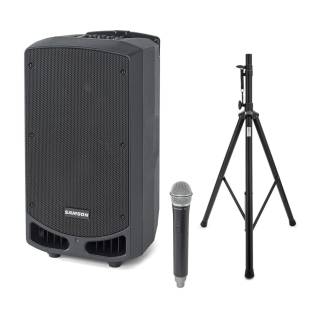 Samson Expedition XP310w 300W Rechargeable Portable PA-10 Speaker with Handheld Wireless System and Bluetooth and Stand