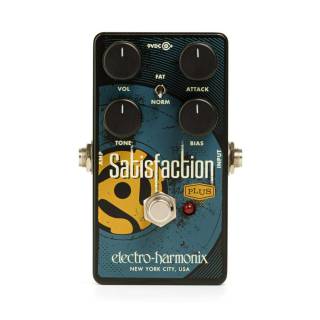 Electro-Harmonix Satisfaction Plus Fuzz True Bypass Electric Guitar Analog Pedal with 9V Battery