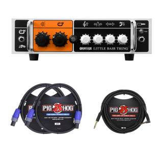 Orange Amps 500W Little Bass Thing Head Compact Lightweight Bass Amplifier with Speakon Cables (2) and Guitar Cable