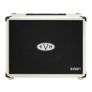 EVH 5150III 1x12 Inch Cabinet for Electric Guitar with a Silver EVH Logo Badge (Ivory)