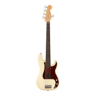 Fender American Professional II Precision 5-String Bass V Guitar (Olympic White, Right-Handed)