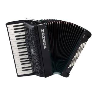 Hohner Bravo III 96 Chromatic Piano Key Accordion (Jet Black)