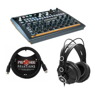 Arturia DrumBrute Impact Analog Drum Machine with Over-Ear Headphone and MIDI Cable-6c004214496dcd4a.jpg