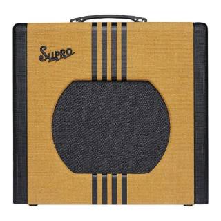 Supro 1822RTB Delta King 12 15-Watt 1x12" Tube Guitar Combo Amp, Tweed & Black