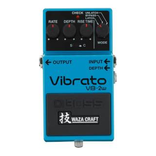 BOSS VB-2W All-Analog Circuitry Real-Time Control Function Custom Mode Waza Craft Vibrato Pedal