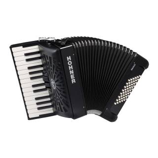 Hohner Bravo II 48 Chromatic Piano Key Accordion (Black)