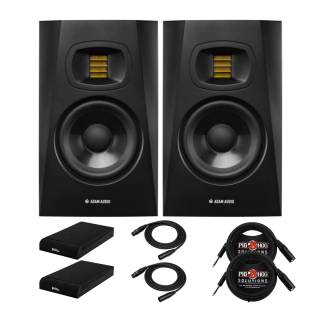 Adam Audio T5V 5-Inch Studio Monitor (Pair) with Knox Gear Isolation Pads and Cables
