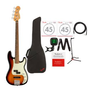 Fender Player Plus Active Precision Bass - 3-tone Sunburst - Value Bundle