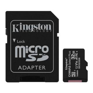 32GB Canvas Select Plus UHS-I MicroSDHC Memory Card with SD Adapter