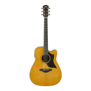 Yamaha Folk Cutaway Acoustic/Electric Guitar, Rosewood Vintage Natural