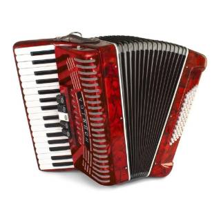 Hohner Accordions Hohnica 1305-RED 34-Key Entry-Level Piano Accordion (Red)