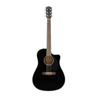 Fender CD-60SCE Dreadnought 6-String Acoustic Guitar (Right-Hand, Black)