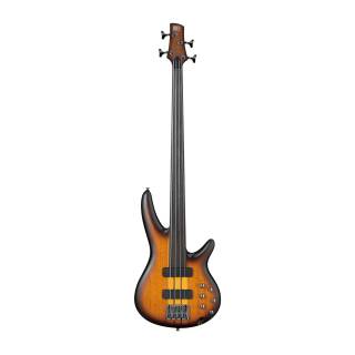 Ibanez SR Portamento 4-String Fretless Electric Bass Guitar (Right-Handed, Brown Burst Flat)