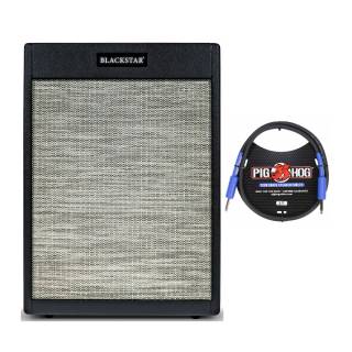 Blackstar St.James Vertical 140W 2x12-Inch Cabinet (Black) with 3ft Speaker Cable