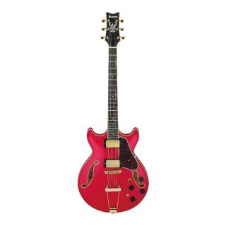 Ibanez AM Artcore Expressionist Hollow Body 6-String Electric Guitar (Cherry Red Flat, Right-Handed)