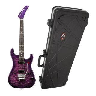 EVH 5150 Deluxe QM Series 6-String Electric Guitar (Purple Daze) with EVH Hardshell Case