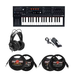 Arturia MiniFreak 37-Key Hybrid Synthesizer with Headphones, Sustain Pedal, MIDI and 1/4" TRS Cables