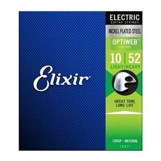 Elixir Light Heavy NPS Electric Guitar Strings with Optiweb (.010 - .052)