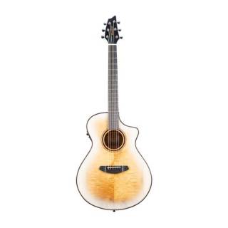 Breedlove Pursuit Exotic S Concert 6-String Acoustic Electric Guitar (Right-Handed, White Sand)