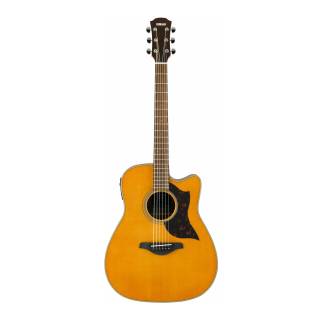 Yamaha A1M Folk Cutaway Acoustic-Electric Guitar (Right-Hand, Vintage Natural)