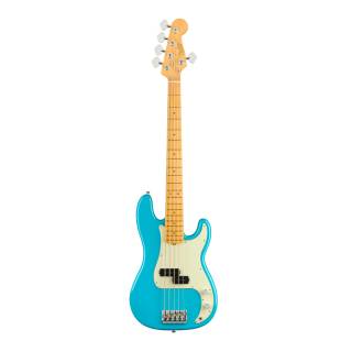Fender American Professional II Precision 5-String Bass Guitar (Right-Handed, Miami Blue)