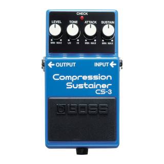 BOSS CS-3 Low-Noise Design Level, Tone, Attack, and Sustain Controls Compressor/Sustainer Pedal