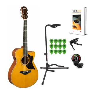 Yamaha AC3M 6-String Acoustic-Electric Guitar (Vintage Natural) w/ Accessory Bundle-f5204219947c4bcc.jpg
