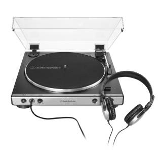 Audio-Technica AT-LP60X Stereo Turntable with Headphones (Gunmetal)