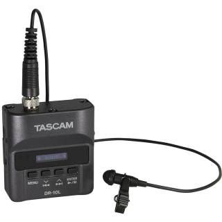 Tascam DR-10L Compact Digital Audio Recorder and Lavalier Mic Combo)