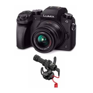 Panasonic LUMIX G7 4K Mirrorless Camera with Rode VideoMicro Compact On-Camera Microphone Bundle