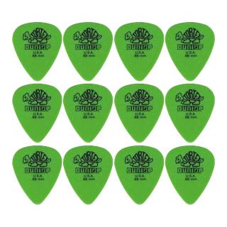 Dunlop 418P88 Tortex Standard .88mm Green Guitar Picks (12-Pack)