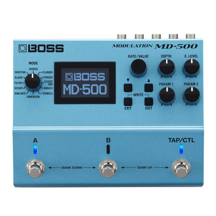 BOSS MD-500 Modulation Pedal with 12 Modes, 28 Modulation Types, and 297 Onboard Patch Memories