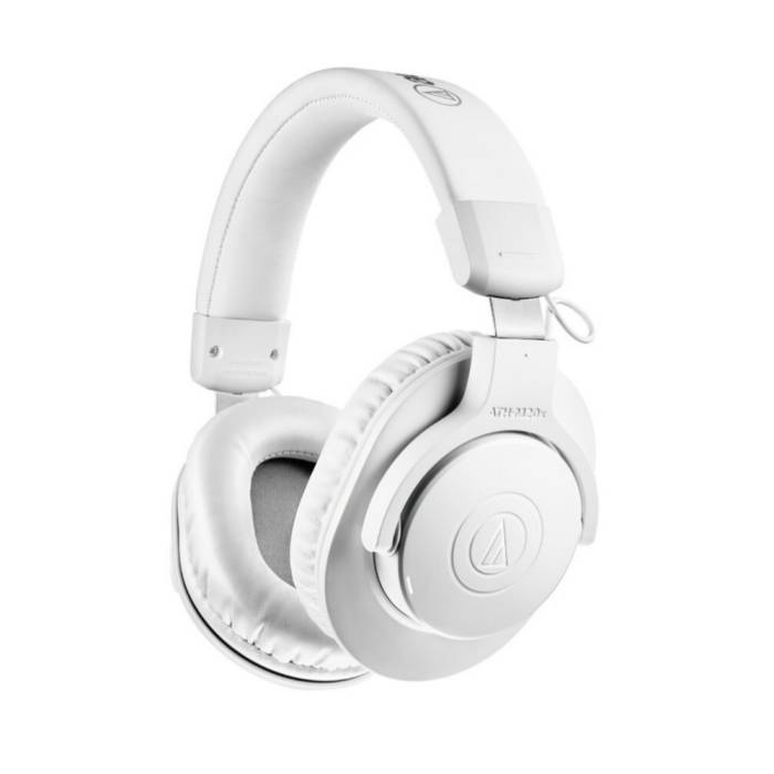 Audio-Technica ATH-M20xBTWH Professional Bluetooth Wireless Monitor Headphones (White)