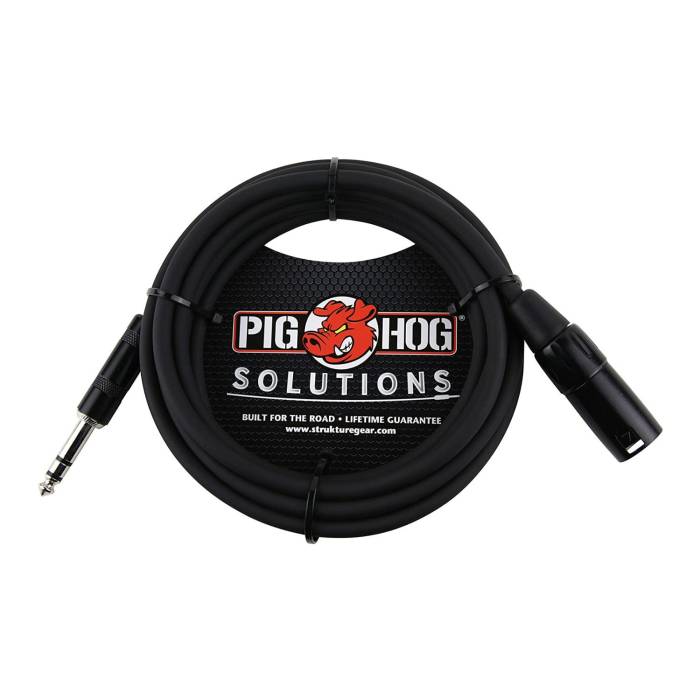 Pig Hog PX-TMXM2 1/4-Inch TRS to XLR Balanced Cable (10-Feet)