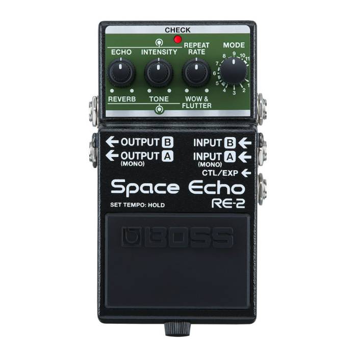 BOSS RE-2 Space Echo Compact Versatile 11-Position Mode Selector Delay and Reverb Effects Pedal