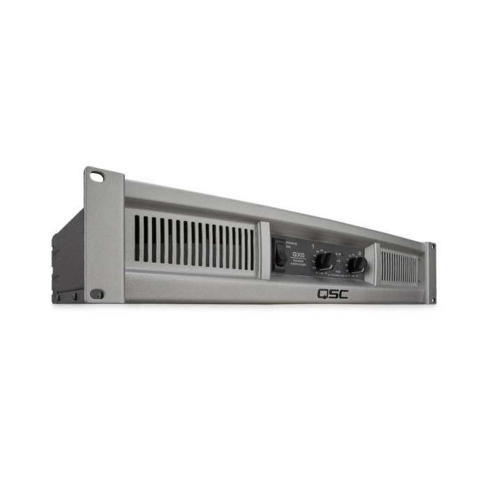 QSC GX5 500 Watt 8 Ohm Power Lightweight Amplifier with Class H System for Professional Quality