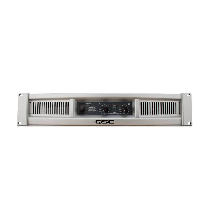 QSC GX3 300 Watt 8 Ohm Power Lightweight Amplifier with Grounded Collector Output System