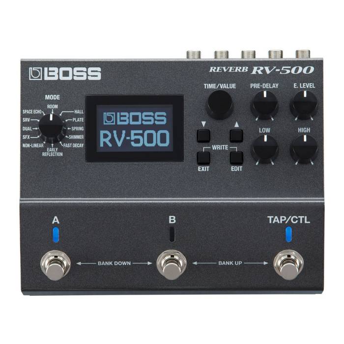 BOSS RV-500 Reverb Processor with 12 Modes, 21 Reverb Algorithm and High-Octane DSP