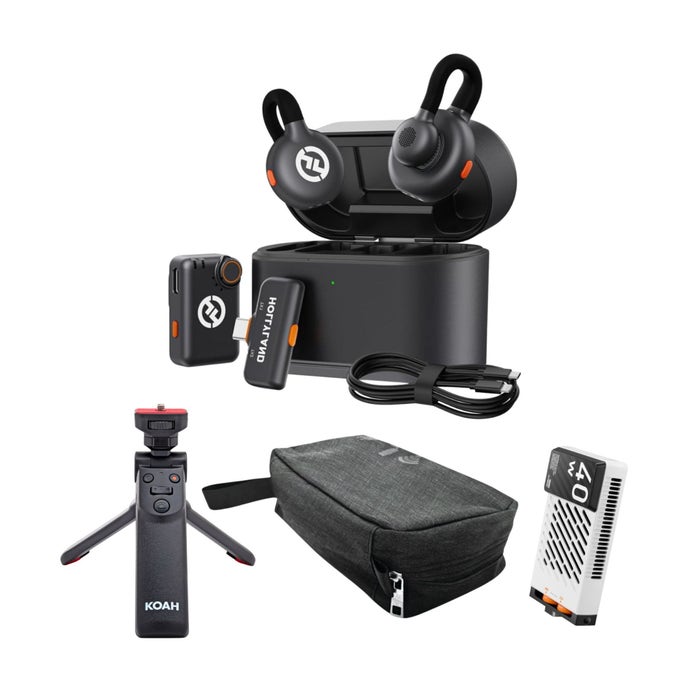 Hollyland Lark M2S Combo, M40 40W, Koah Vlogging Grip and Maxell Storage Bundle - 1 Hollyland Lark M2S Combo, M40 40W, Koah Vlogging Grip and Maxell Storage Bundle - 1
