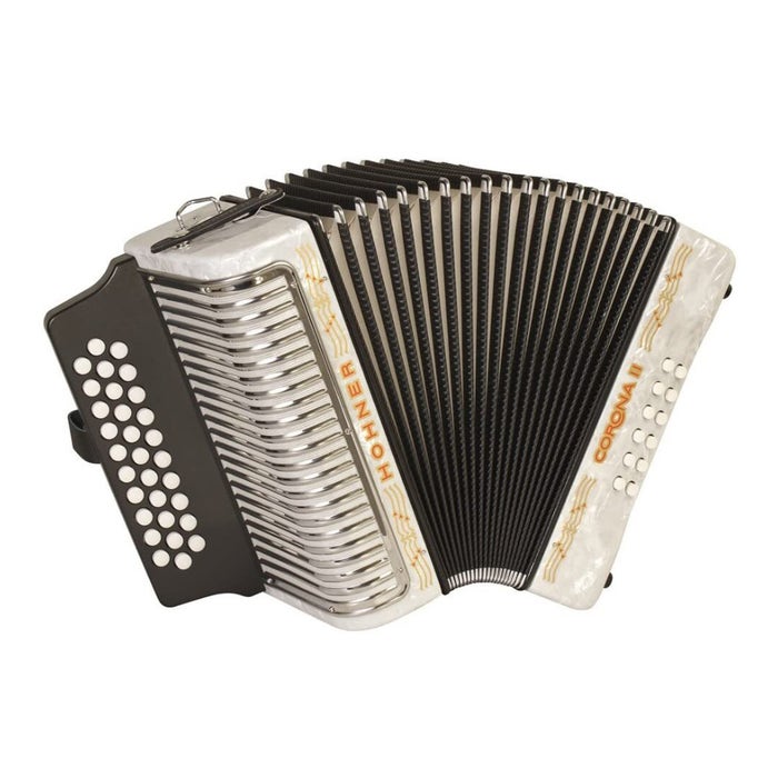 Hohner 3500FW Corona II Diatonic Accordion (FBEb Keys, Pearl White) Hohner 3500FW Corona II Diatonic Accordion (FBEb Keys, Pearl White)