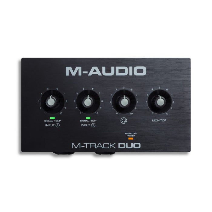 M-AUDIO M-TRACK DUO 2-Channel USB Audio Interface with 2 Crystal Preamps and Software Suite (48KHz) - 1 M-AUDIO M-TRACK DUO 2-Channel USB Audio Interface with 2 Crystal Preamps and Software Suite (48KHz) - 1