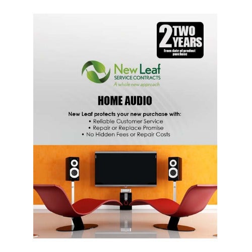 New Leaf 2-Year Audio Equipment Service Plan for Products Retailing Under $1500 New Leaf 2-Year Audio Equipment Service Plan for Products Retailing Under $1500