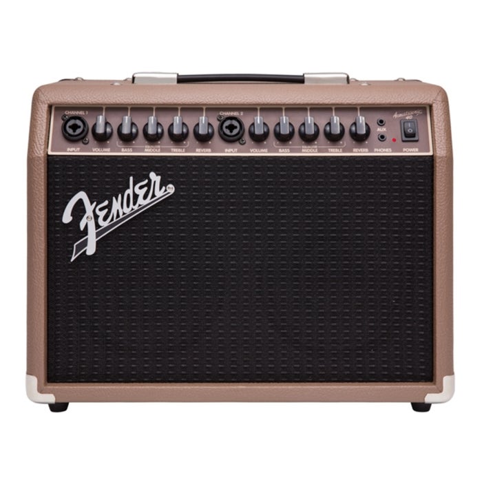 Fender Acoustasonic 40 Acoustic-Electric Guitar/Microphone Amplifier (120V, Brown and Wheat) Fender Acoustasonic 40 Acoustic-Electric Guitar/Microphone Amplifier (120V, Brown and Wheat)