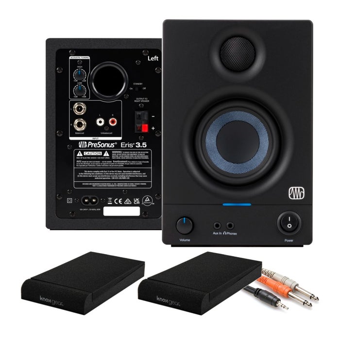 PreSonus Eris 3.5 2-Way 3.5 in. Near Field Studio Monitor with Isolation Pads and Cable-f86288d1dfa1842d.jpg PreSonus Eris 3.5 2-Way 3.5 in. Near Field Studio Monitor with Isolation Pads and Cable-f86288d1dfa1842d.jpg